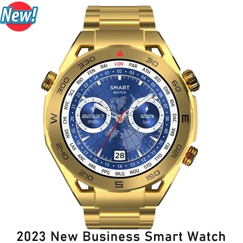 Biznesa Ultimate Smart Skatīties Vīrieši NFC EKG+PPG Bluetooth Zvanu GPS Motion Tracker Kompass Aproce Uzņēmumu Huawei Smartwatch